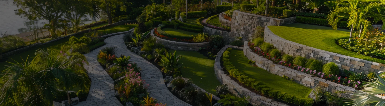 Professional landscaping project showcasing expert design and craftsmanship