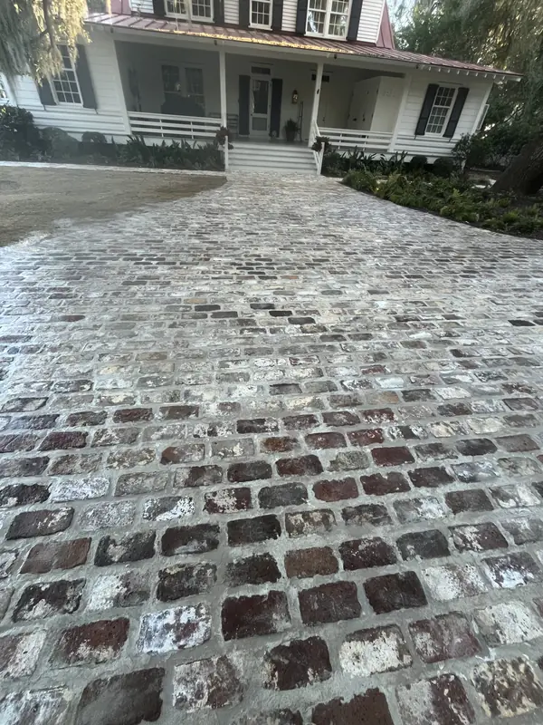 Historic brick driveway in Awendaw, SC Historic brick driveway in Awendaw, SC