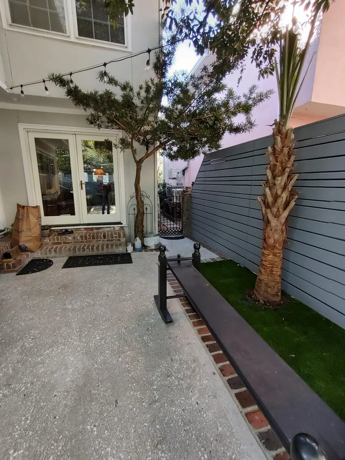 Tabby concrete patio in Charleston, SC Tabby concrete patio in Charleston, SC