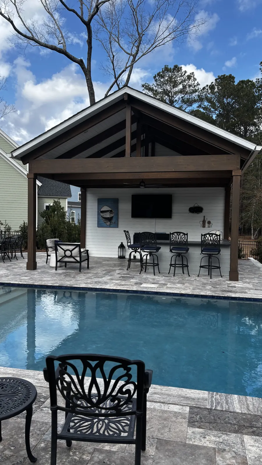 Grand pool pavilion in Mount Pleasant, SC