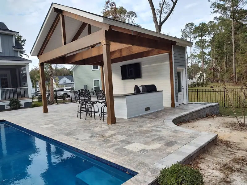 Pool pavilion in Mount Pleasant, SC