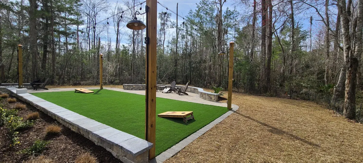 Artificial turf cornhole in Summerville, SC Artificial turf cornhole in Summerville, SC