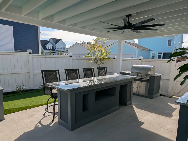 Custom outdoor kitchen in Summerville, SC