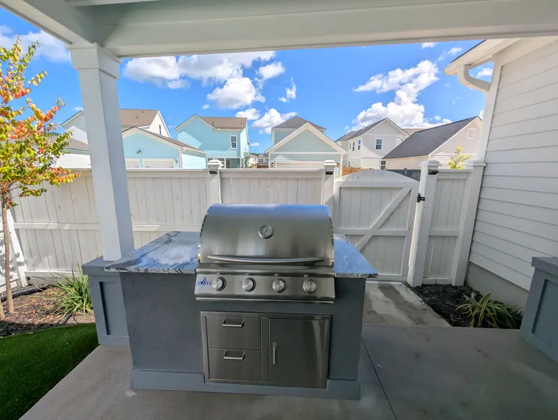 Custom outdoor kitchen grill in Summerville, SC