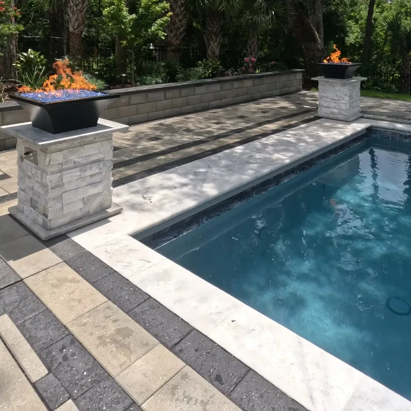 Fire & Water Backyard — Summerville, SC