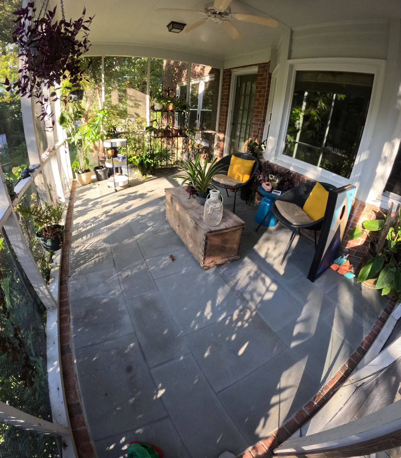 Backyard patio landscape design in West Ashley, SC