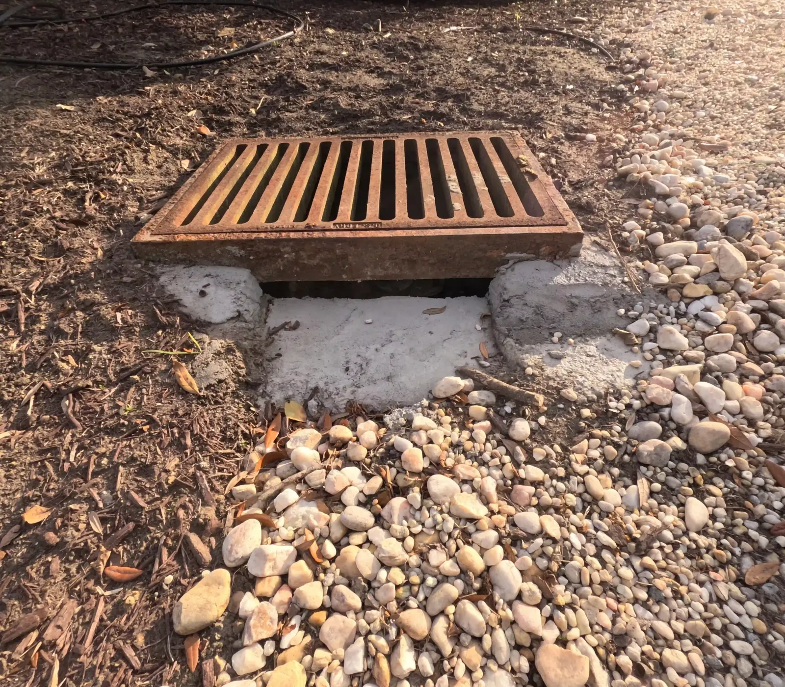 Rebuilt storm drain basin in James Island, SC