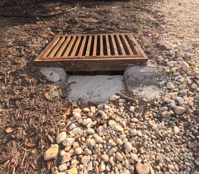 Rebuilt storm drain basin in James Island, SC